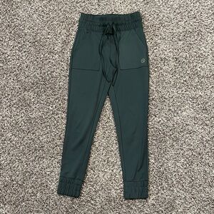 Muted Dark Green Jogger Pants